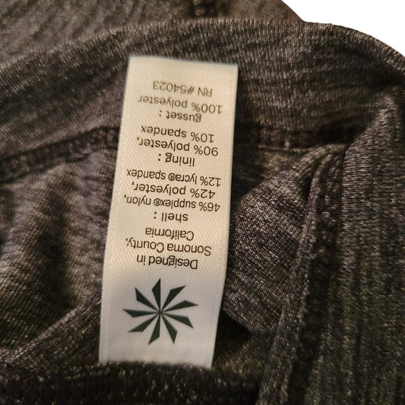 Athleta Heathered Gray Skort Inner Shorts MT EXCURSION Skirt Pockets - Picture 7 of 9